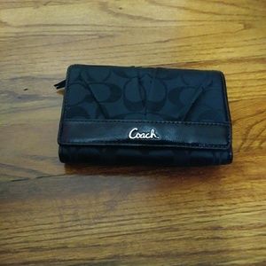 Coach black wallet